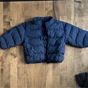 MUJI toddler jacket and tights( labeled as 90 cm)  2-3 year old